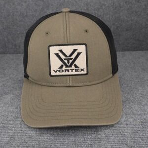 Vortex Hat Cap Snap Back One Size Green Black Hunting Shooting Outdoors Trucker